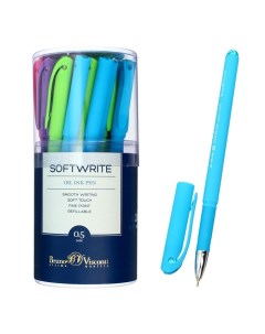 Ручка шариковая SoftWrite Special узел 0 5 мм синие чернила на масляной основе матовый Bruno visconti
