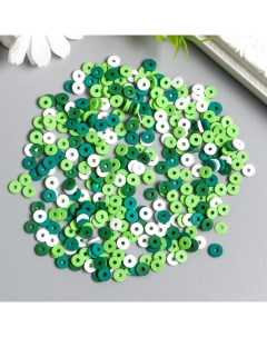 Бусины для творчества PVC Колечки зелёные набор 330 шт 0 1х0 6х0 6 см Nobrand