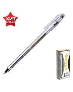 Ручка гелевая Crown HJR 500B узел 0 5 мм чернила чёрные 12 шт Nobrand