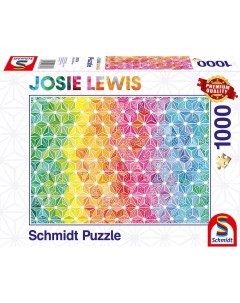 Пазл Дж Левис Цветной узор из треугольников 1000 деталей Schmidt
