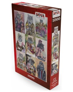 Пазл 1000 дет Светские британские кошки Nova puzzle