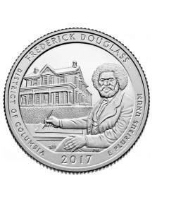 Монета 25 центов парк Фредерика Дугласа США 2017 UNC Mon loisir