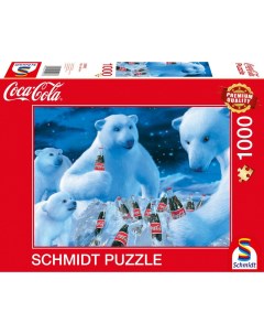 Пазл Coca Cola Полярные медведи 1000 деталей Schmidt