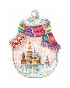 Набор для вышивания Города в банках Москва Г 07 18х23 см Сделай своими руками