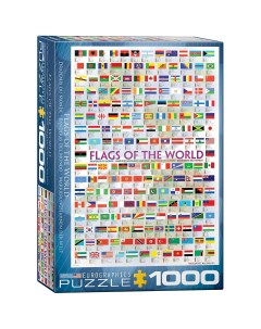 Пазл Флаги стран мира 1000 деталей Eurographics