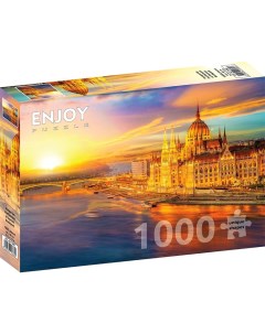 Пазл Enjoy 1000 дет Венгерский парламент на закате Будапешт Enjoy puzzle