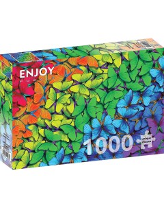 Пазл Enjoy 1000 дет Радужные бабочки Enjoy puzzle