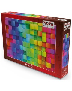 Пазл 1000 дет 3D коробки радужного цвета Nova puzzle