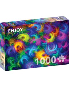 Пазл Enjoy 1000 дет Абстрактные неоновые перья Enjoy puzzle