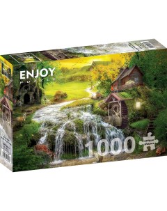 Пазл Enjoy 1000 дет Бревенчатый домик у волшебного ручья Enjoy puzzle