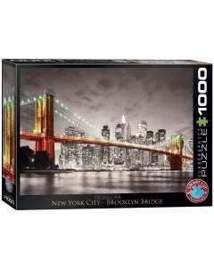 Пазл Нью Йорк Бруклинский мост 1000 деталей Eurographics