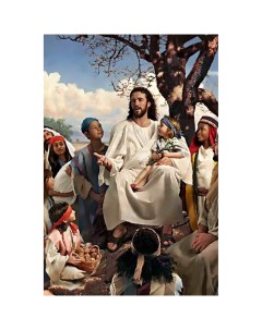 Картина по номерам на холсте Иисус 2 40 х 60 Nobrand