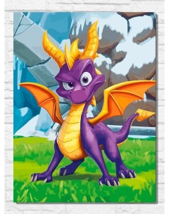 Картина по номерам на холсте Игра Spyro Reignited Trilogy 11528 В 30x40 Nobrand