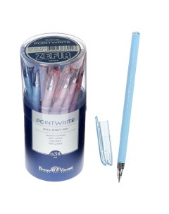 Ручка шариковая PointWrite Zefir узел 0 38 мм синие чернила матовый корпус Silk Touch Bruno visconti
