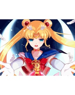 Картина по номерам на холсте Аниме Сейлор Мун Sailor moon 7563 Г 30x40 Nobrand