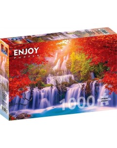 Пазл Enjoy 1000 дет Водопад Те Лор Су осенью Таиланд Enjoy puzzle