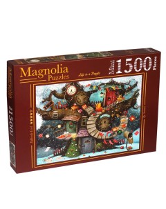 Пазл мини Magnolia 1500 дет Рождество в лесу Magnolia puzzle