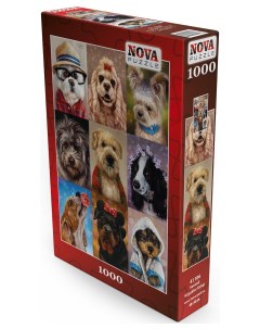 Пазл 1000 дет Милые собаки Коллаж Nova puzzle