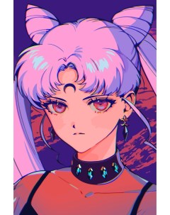 Картина по номерам на холсте Аниме Sailor Moon 2150 40X60 Nobrand