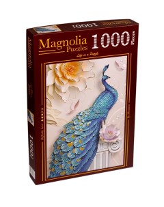 Пазл Magnolia 1000 дет Голубой павлин Magnolia puzzle