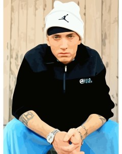 Картина по номерам на холсте Eminem 175 30X40 Nobrand