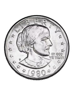 Монета 1 доллар Сьюзен Б Энтони США 1980 г в Монета UNC Mon loisir