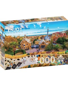 Пазл Enjoy 1000 дет Вид из парка Гуэля Enjoy puzzle