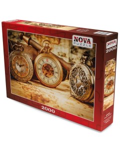 Пазл 2000 дет Антикварные часы Nova puzzle
