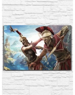 Картина по номерам на холсте Игра Assassins creed Odyssey 9530 Г 60x40 Nobrand