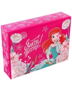 Коробка подарочная складная Яркой весны 21х15х5см Принцессы Disney