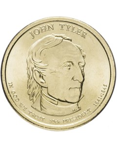Монета 1 доллар Джон Тайлер Президенты США D 2009 UNC Mon loisir