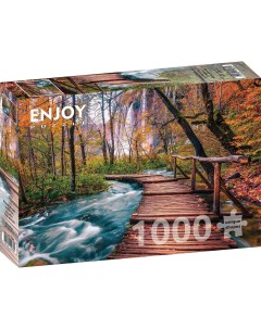 Пазл Enjoy 1000 дет Лесной поток в Плитвике Хорватия Enjoy puzzle