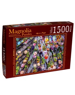 Пазл мини Magnolia 1500 дет Плавучий рынок Magnolia puzzle
