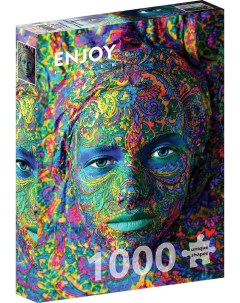 Пазл Enjoy 1000 дет Женщина с цветным макияжем Enjoy puzzle