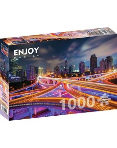 Пазл Enjoy 1000 дет Шанхайский центр ночью Enjoy puzzle