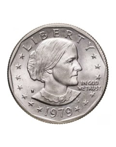 Монета 1 доллар Сьюзен Б Энтони США 1979 г в Монета UNC Mon loisir