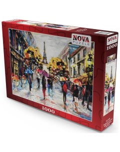 Пазл 1000 дет Улицы Эйфеля в дождливую погоду Nova puzzle
