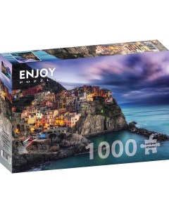 Пазл Enjoy 1000 дет Манарола в сумерках Италия Enjoy puzzle