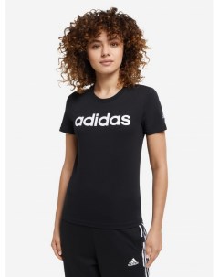 Футболка женская Loungewear Essentials Slim Logo Черный Adidas