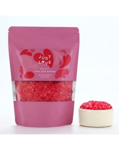 Соль для ванны 330 г аромат малиновых чувств Чистое счастье