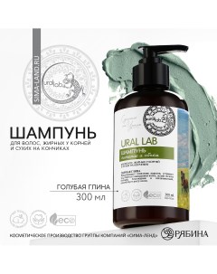 Шампунь для волос с голубой глиной питание и оъем 300 мл eco lab by Ural lab