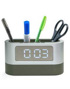 Часы органайзер электронные с будильником настольные с календарем секундомером 3ааа Nobrand