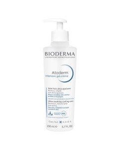 Успокаивающий Гель крем для сухой раздраженной и атопичной кожи лица и тела Atoderm 200 0 Bioderma