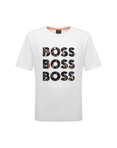 Хлопковая футболка Boss