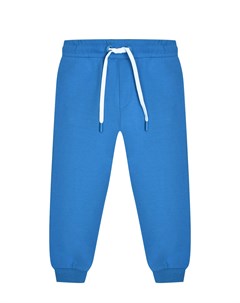 Спортивные брюки с поясом на кулиске голубые Bikkembergs