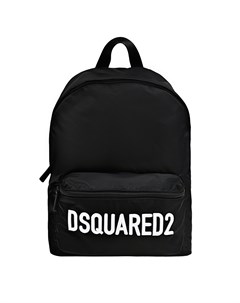 Рюкзак с белым лого черный Dsquared2