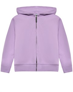 Куртка спортивная с принтом на спине единорог фиолетовая Mousse kids