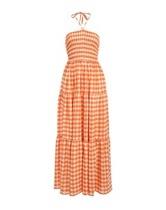 Платье в оранжево белую клетку Dan maralex