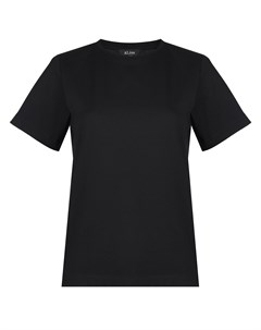 Черная футболка с подплечниками Aline