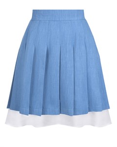 Голубая плиссированная юбка Masterpeace